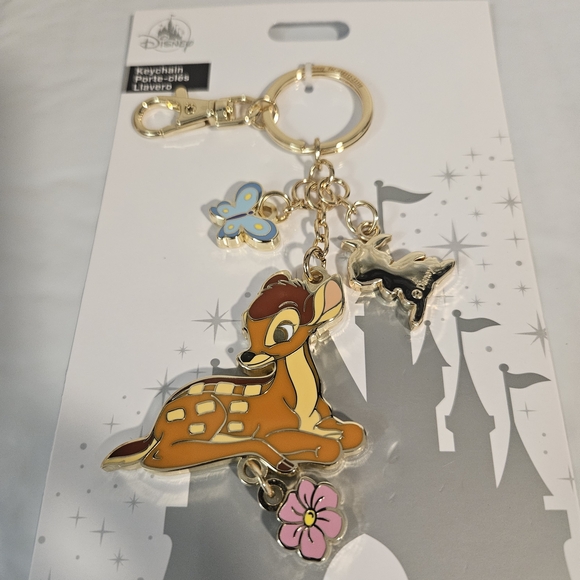 Disney Parks Bambi Keychain with Charms - Picture 2 of 5